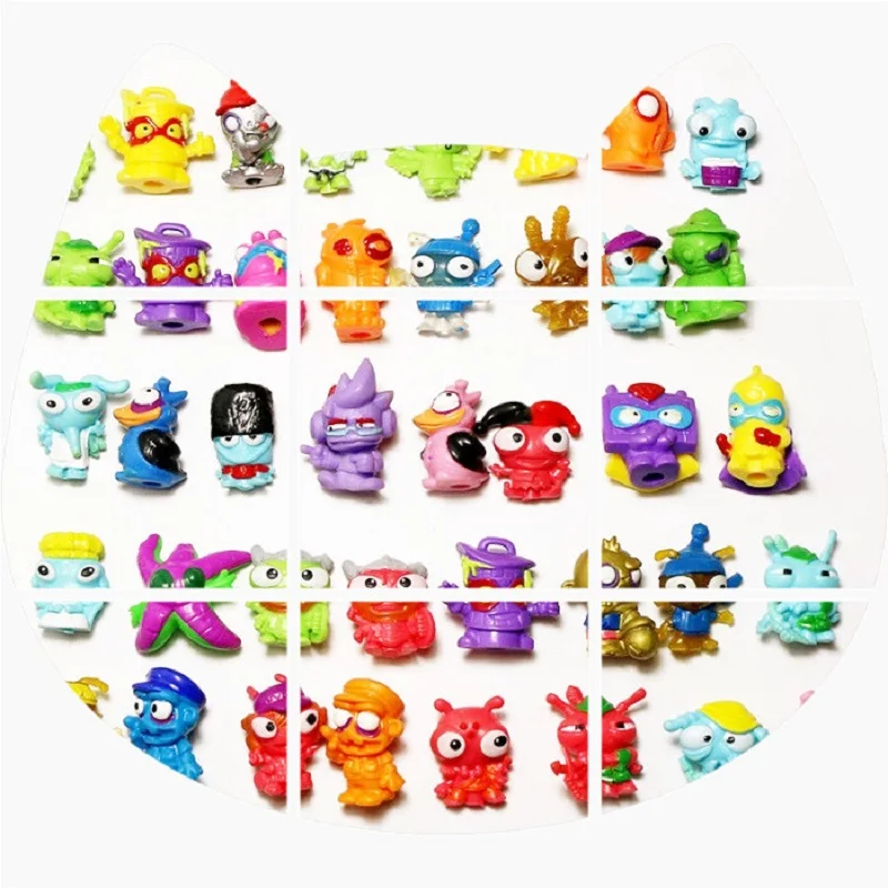 

10-200pcs Superzings Zomlings Anime Trash Dolls Playing Animal Garbage Doll 3CM Rubber Model Action Figures Toy Kids Boys Gift