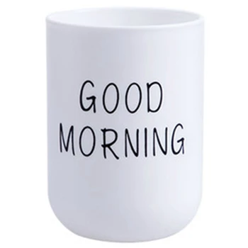 

Home Bathroom Toothbrush Toothpaste Holder Round Washing Tooth Cup Pp Drinking Glass Tooth Mug Traveling Camping