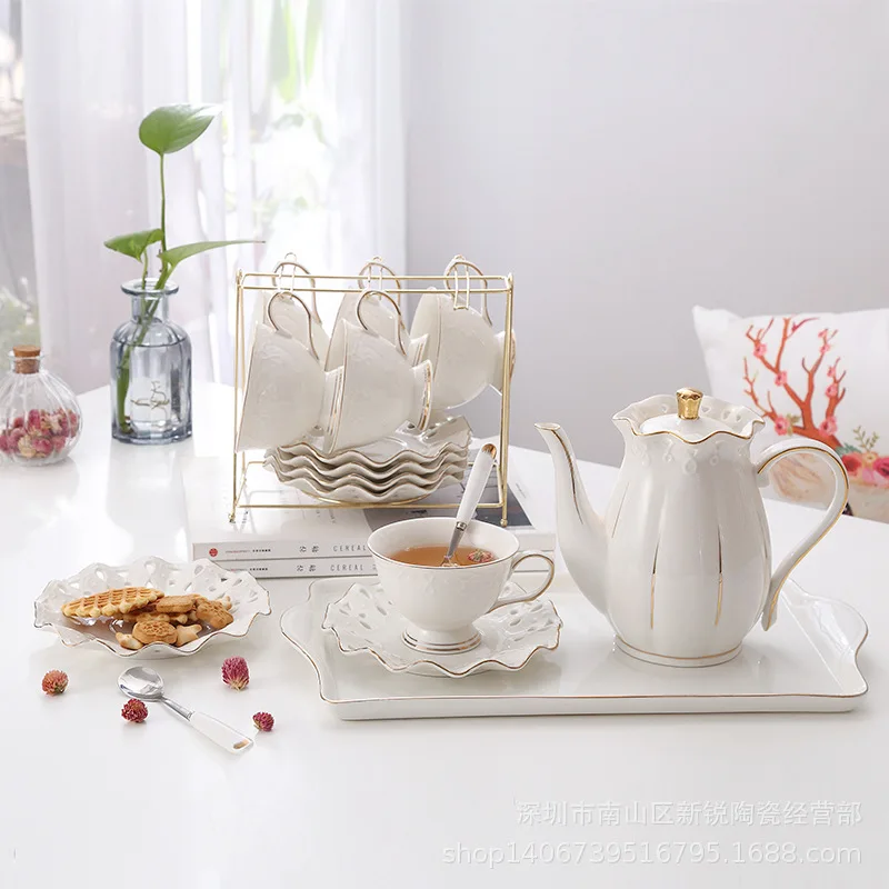 

Manufacturers a Generation of Fat European Style Coffee Set Household Western Ceramic Tea Utensil with Phnom Penh Luxury Coffee