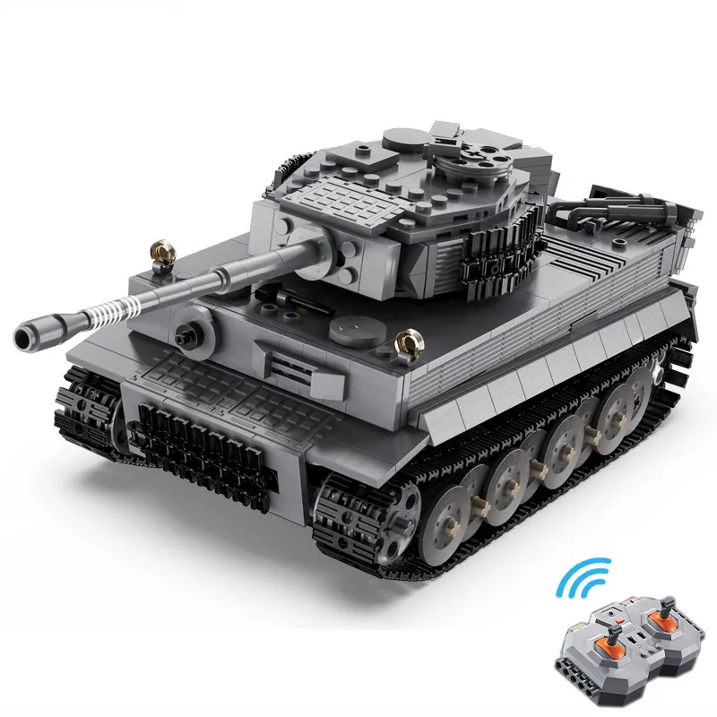 925pcs Building Blocks RC Tank ToyHigh Simulation RC Assembly Military Tank Brick Weapon Kid intelligence Learn toy For Boy Gift 5