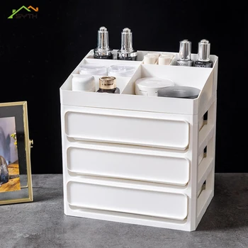 

Plastic cosmetics drawer makeup manager makeup storage box container nail holder desktop sundries storage box