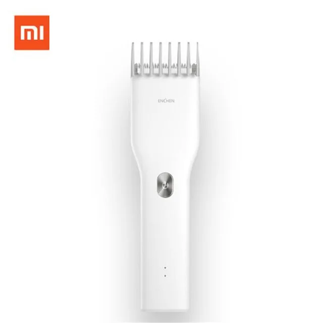 Xiaomi Mi Enchen Boost USB электрическая машинка для стрижки волос с двумя скоростями Керамический Резак для волос быстрая зарядка триммер для волос детская машинка для стрижки волос - Цвет: Белый