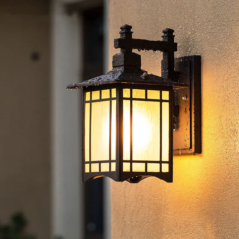 Wall Lamp Waterproof Modern Minimalist Outdoor Courtyard European Style Balcony Lamp Outdoor Chinese Corridor Aisle Lamp