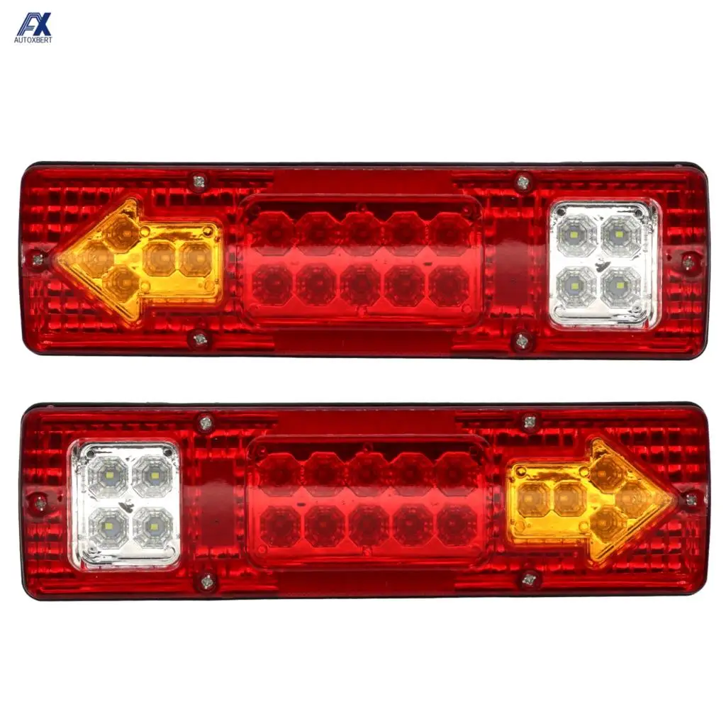 2x 46 LED Truck Tail Light Bar for Boat Trailer Pickup RV Camper UTV UTE Vans Turn Signal Brake Reverse Running Taillight | Автомобили и
