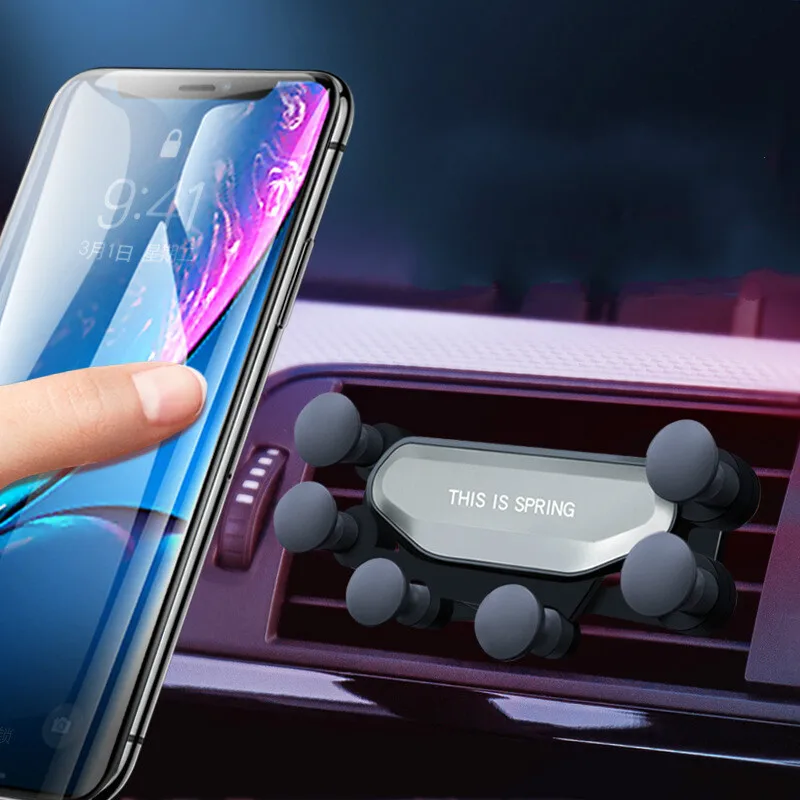 

Car Air Vent Mount Car Phone Holder for IPhone X 8 Xiaomi 360 Degreen Phone Stand Universal Gravity GPS Car Mobile Phone Holder