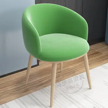 

Nordic Style Chair Modern Minimalist Desk Chair Creative Net Red Computer Makeup Stool Back Home Adult Dining Chair