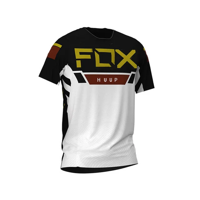 Motorcycle Mountain Bike Team Downhill Jersey Huup Fox MTB Offroad DH MX Bicycle Locomotive Shirt Cross Country Mountain Bike 7