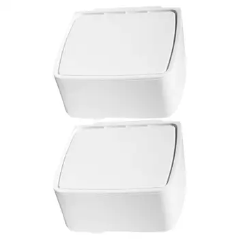 

2pcs Square Pill Box Dustproof Pill Storage Box Pill Case Mini Cotton Swabs Container Portable Pill Holder for Home Outdoor
