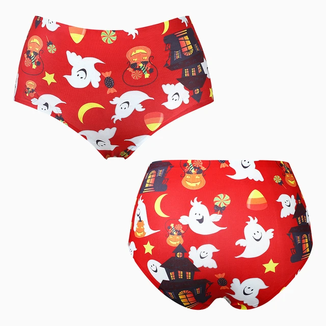 Charmleask Women Panties Halloween Christmas Funny Panties