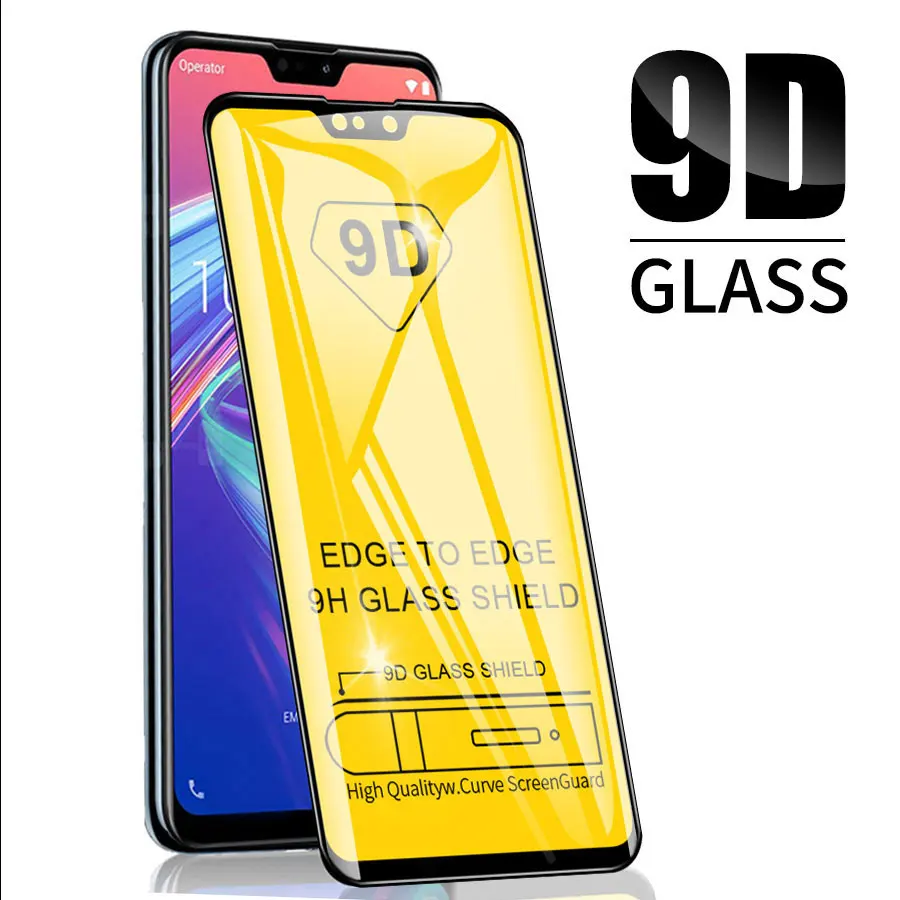 

9D Full Cover Glue Screen Protector For Asus Zenfone Max Pro (M2) ZB631KL ZB633KL ZS620KL ZE620KL Curve Tempered Glass Film