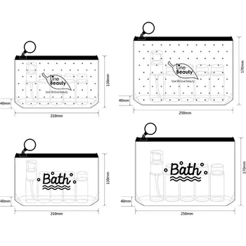 

Vogvigo Transparent PVC Long Waterproof Bag Travel Acceptance Data Line Pen Bag Washing Bag Cosmetic Bag Storage Organiser