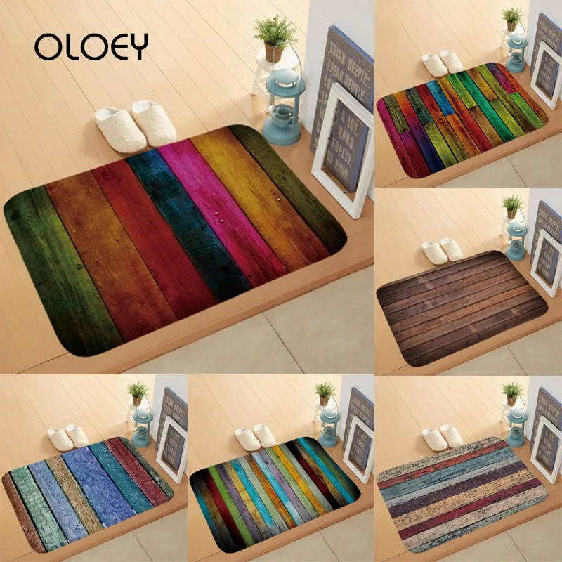 Твердый ковер для деревянного пола коврик двери 40x60 см бархатный нескользящий