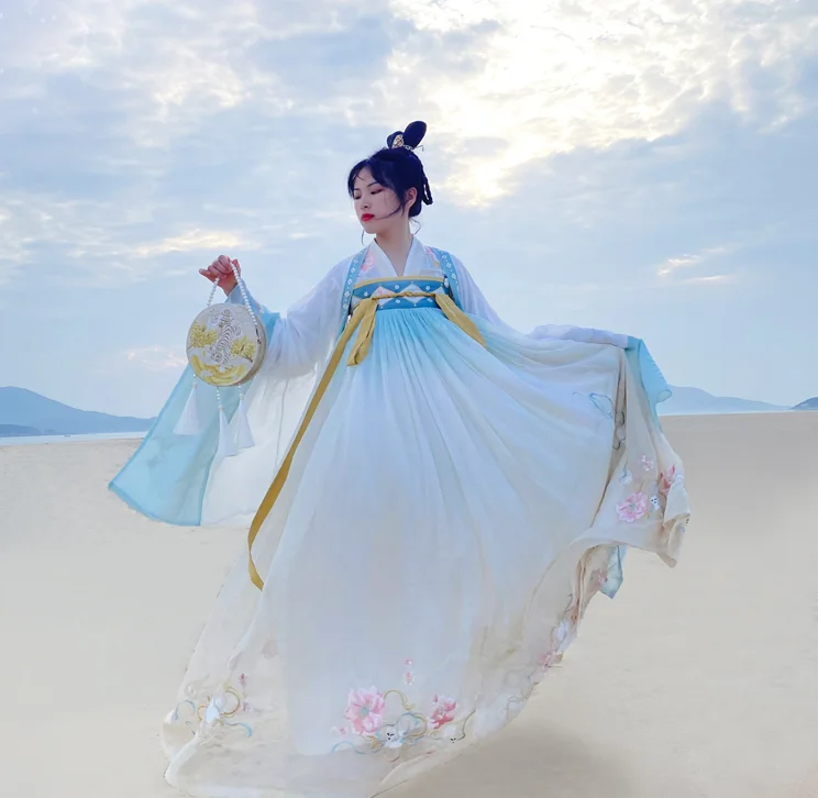 Angelatracy Hanfu Chinese Tiger Dragon Embroidery Tassel Rabbit Sheep Snake Horse Mouse Cow Monkey Pig Shoulder Circular Bags