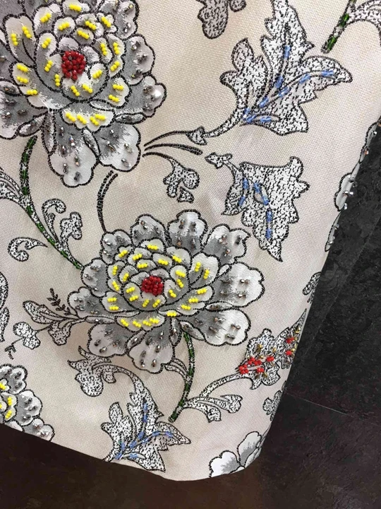 Весеннее модное платье без рукавов, высококачественное женское винтажное платье с круглым вырезом и цветочным узором ручной работы, облегающее мини-платье с бисером
