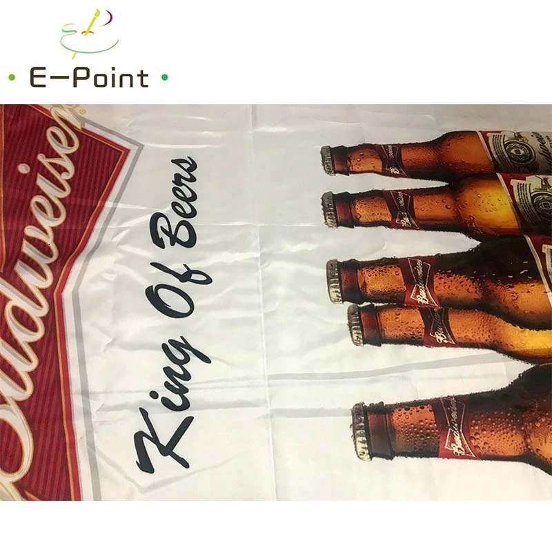 Budweiser King of флаг пива 2ft* 3ft(60*90 см) 3ft* 5ft(90*150 см) Размеры рождественские украшения для дома баннер, флаг подарки