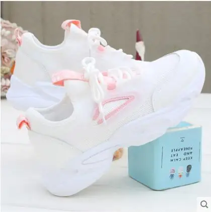 Японские милые кроссовки в стиле Лолиты с сердечками; женские студенческие туфли в стиле «Лолита»; обувь на платформе; кроссовки на платформе