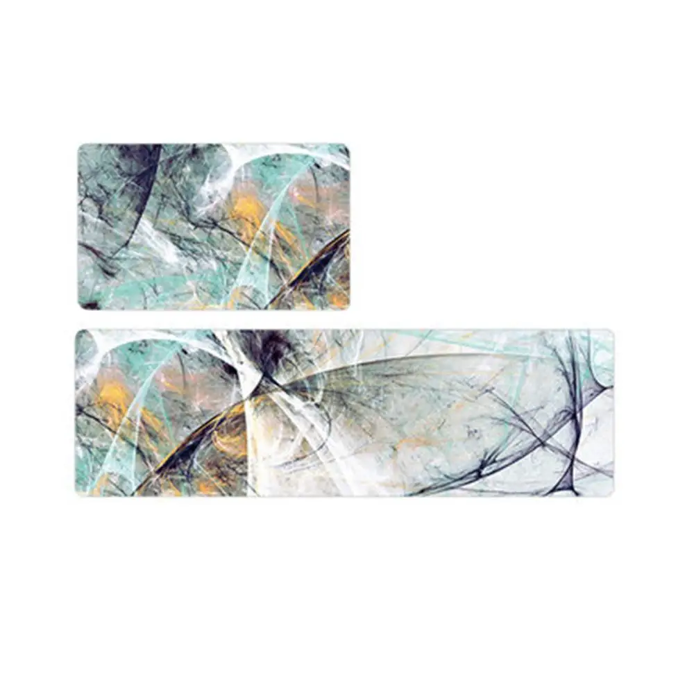 RULDGEE Nordic Kitchen Mat Anti-skid and Oil-proof Household Full PVC Carpet Long Strip Waterproof Mat can be Wiped No-clean