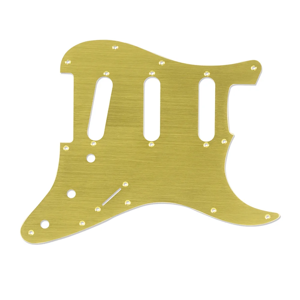 SSS 11-Hole электрогитара Strat Pickguard задняя крышка полости для американского стандарта гитара золото электрогитара аксессуары