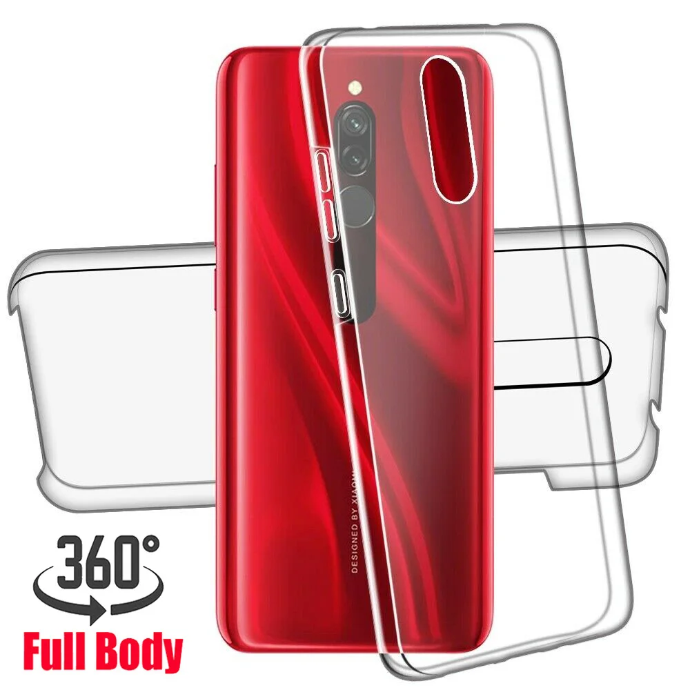 Чехлы с полным покрытием 360 градусов для Xiaomi Mi Note 10 Lite 5G 9T Pro 8 SE 9 прозрачный чехол