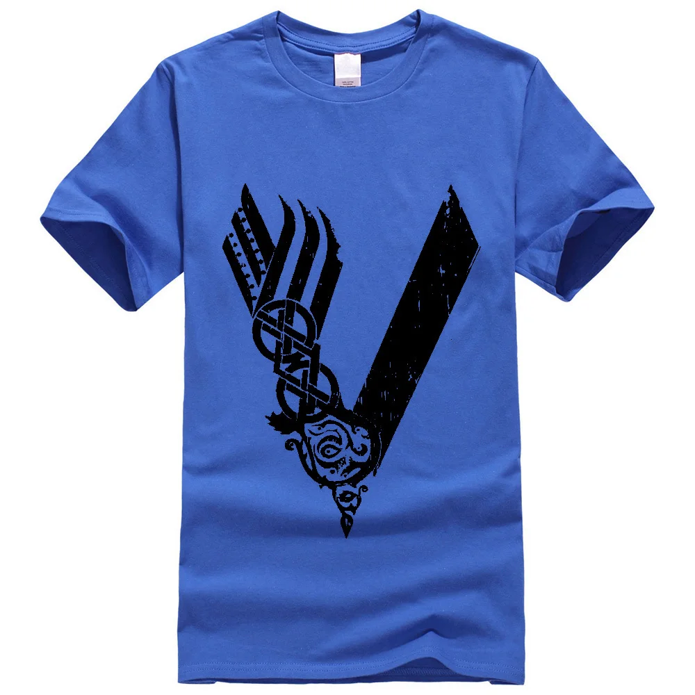Midnite Star Vikings Odin футболка homme camisetas мужские новые футболки с коротким рукавом модная одежда для викингов для мужчин harajuku - Цвет: blue1