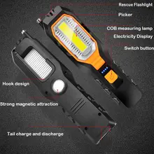 COB светодиодный рабочий светильник аварийный светильник USB Перезаряжаемый рабочий гибкий магнитный светильник вспышка светильник фонарь lanterna портативный светильник ing