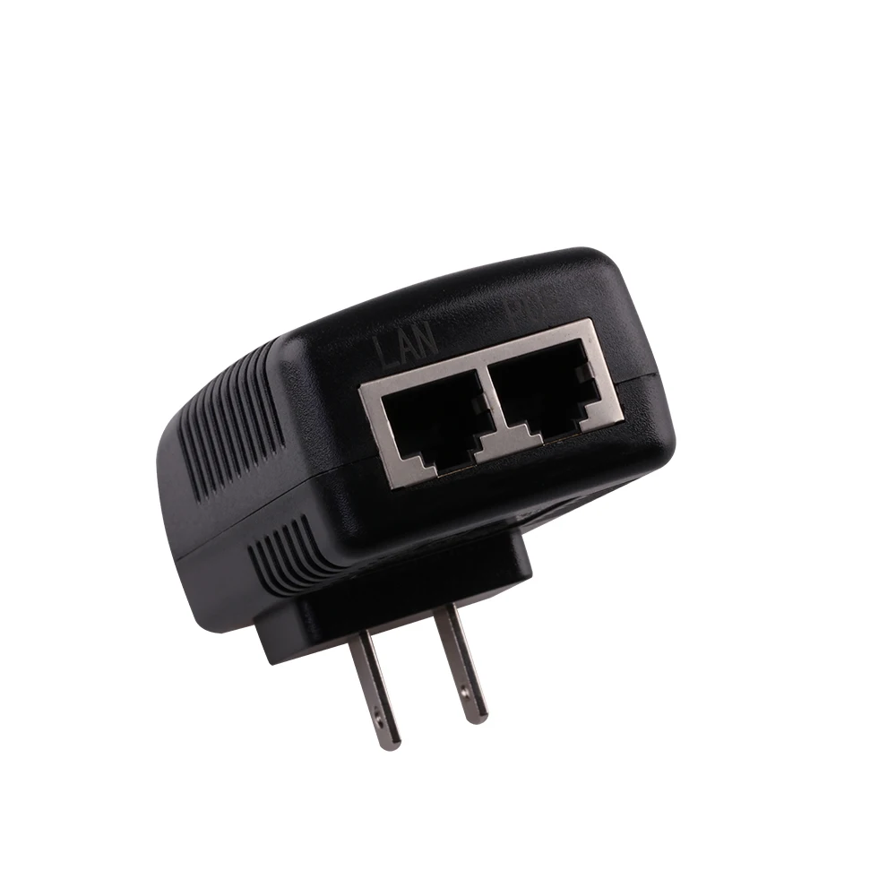 HKBTM POE Injector 48V 24V 12V 24W EU US UK AU Plug  For CCTV  IP Camera Power Supply Ethernet Adapter Phone AP 6