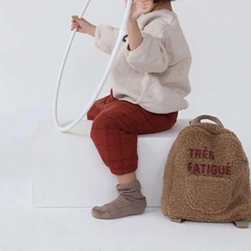 Goede MILANCEL winter nieuwe kids sweatshirts bont voering jongens sweatshirts brief print bont hoodies voor meisjes