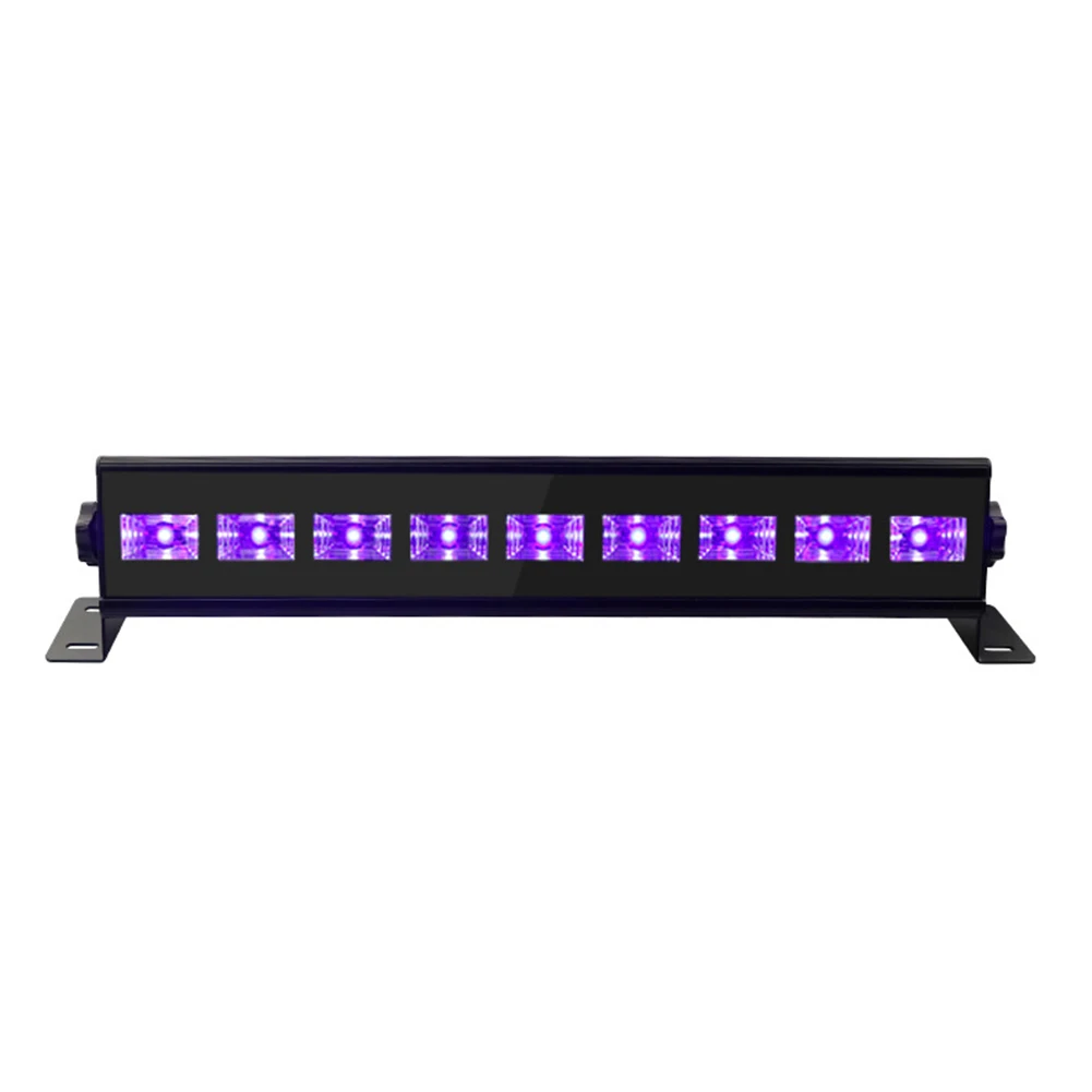 9LED Домашний Хэллоуин Рождество водонепроницаемый яркий эффект лампы DJ диско сценический свет фиолетовый вечерние Клубное оформление бар праздники УФ светодиодный - Цвет: 9LED