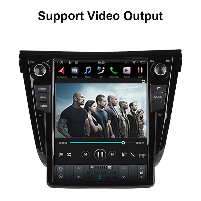 12.1 inch Tesla style Screen Android 9.0 Car GPS Navigation For NISSAN X-TRAIL/Qashqai  2013-2021 Car radio player head unit
