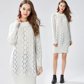 

Fp5276 2019 new autumn winter Lady fashion casual sexy women Dress female sweater Dress korean pullover women