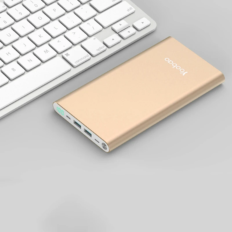 Band New power Bank 20000 mAh светодиодный цифровой дисплей двойной входной порт портативный зарядный внешний аккумулятор для Xiaomi - Цвет: Rose gold