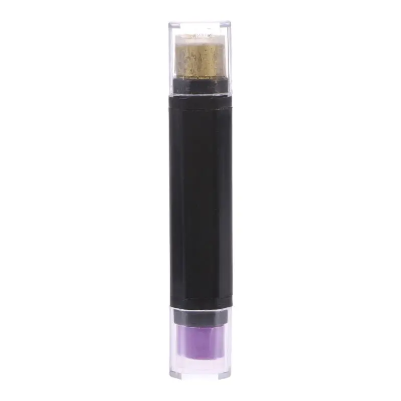 Golden and purple Двухцветная чернильная подушечка Ручка резиновые штампы DIY Скрапбукинг чернильная подушечка школьные принадлежности LX9A - Цвет: Golden and purple