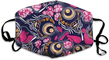 

Textile Fashion African Print Fabric Super Wax Half Face Mask Masks Cotton Windproof Anti Reusable Comfortable Breathable