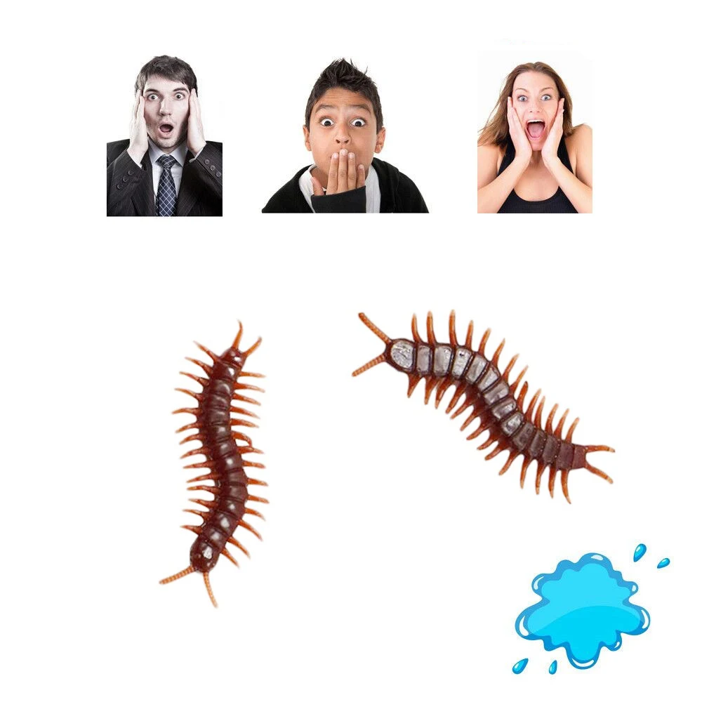 

1pc Plastic Realistic Bugs Fake Cockroaches Spiders Worms Flies For Halloween Party Decoration Scary