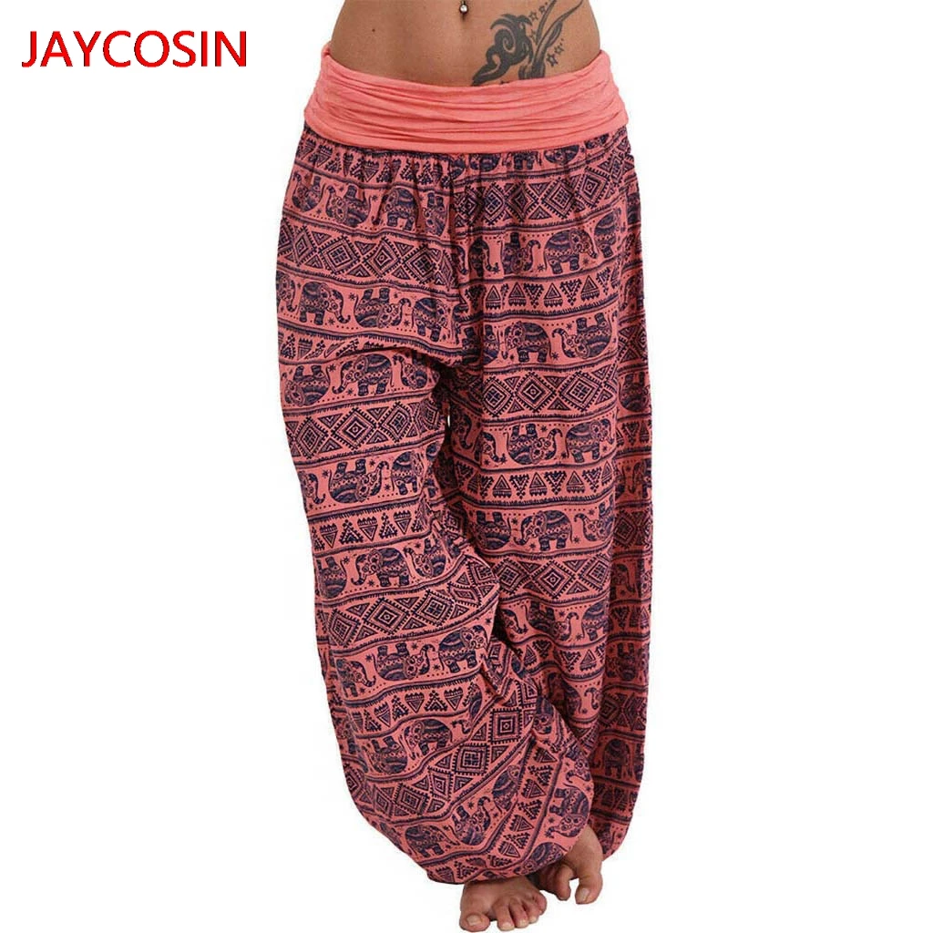 JAYCOSIN, женские штаны,, женские штаны с принтом, свободные штаны, женские повседневные штаны, L4008012