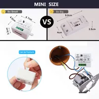 Mini WiFi Light Switch Timer Wall panel switch RF 220V Controller Tuya Smart Life APP Control Work With Alexa for Home Appliance - Image 2