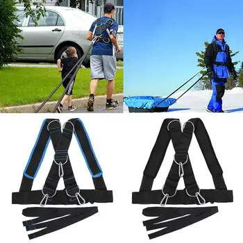 

Speed Running Training Straps Sled Shoulder Weight Vest Harness Trainer Bearing Vest Power Strength Resistance Home Gym Fitness