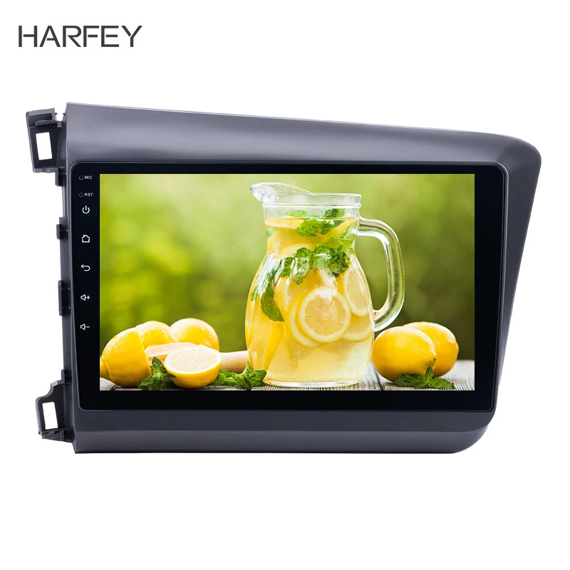 Harfey 10 1 &quotAndroid 9 0/8 автомобильное радио для 2012 Honda Civic 2Din сенсорный экран WiFi