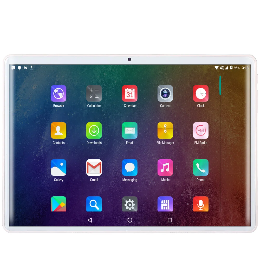 New System 10.1 inch Tablet 2.5D Tempered Glass 4G Phone Call 8GB/128GB Ten core Dual SIM Support 8.0 MP Android 9.0 Tablet PC
