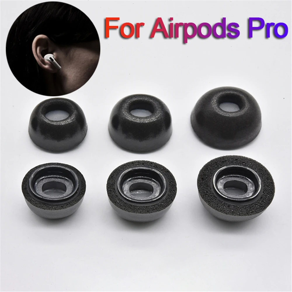Noise Isolate Premium Memory Foam Tips for AirPods Pro,No Silicone Eartips Pain,Anti-Slip Earplugs,Fit in Charging Case