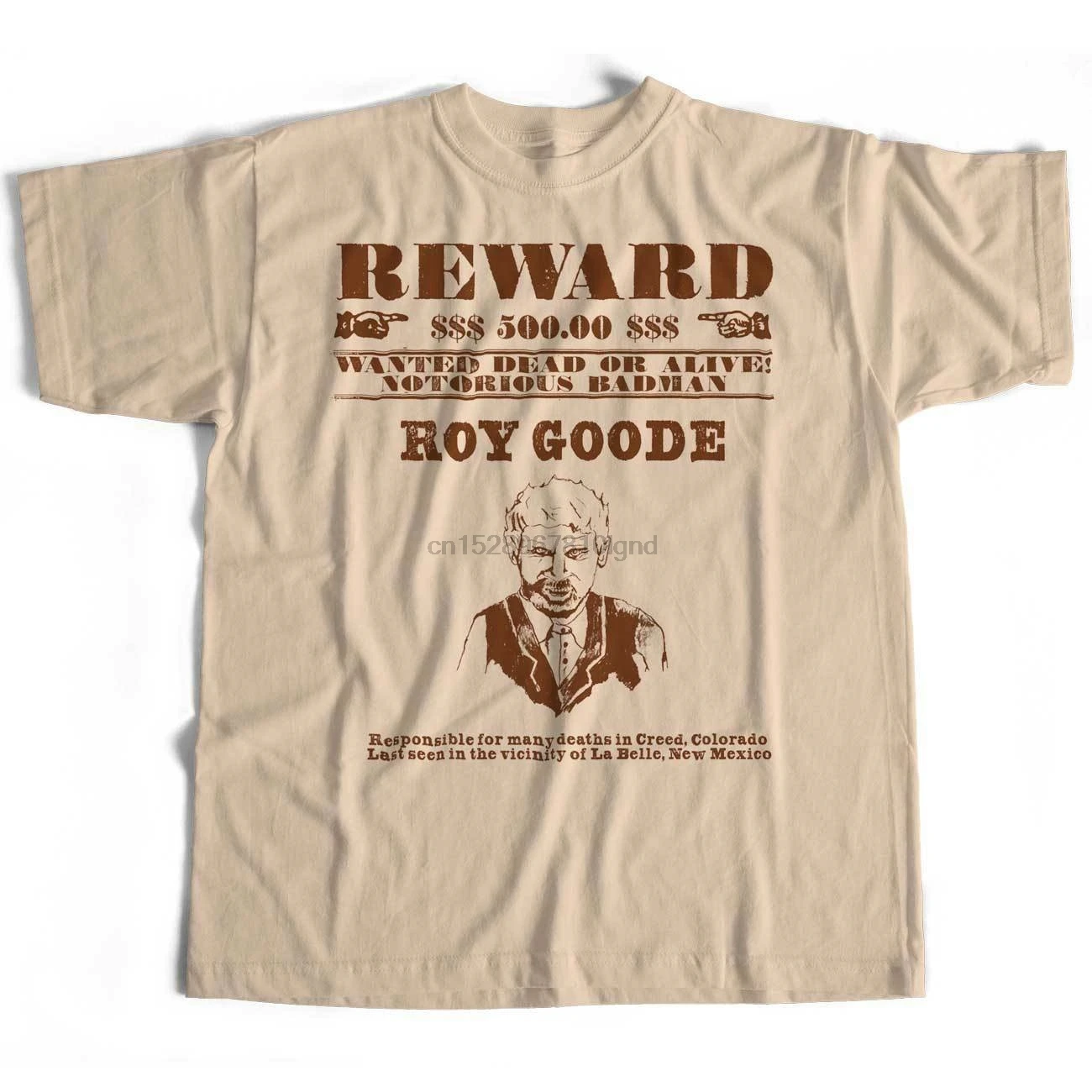 Вдохновленная безбожная футболка Roy Goode Wanted Poster Wild West ковбойская | Мужская одежда