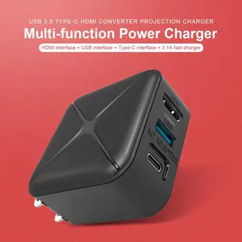 

US plug AC Power Adapter for Switch/Switch Lite USB 3.0 Type-C HDMI Converter Projection Charger