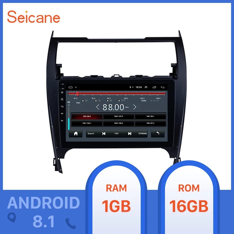 cheap Seicane 10.1 inch Android 8.1 2DIN Car Radio Multimedia Player For TOYOTA CAMRY 2012 2013 2014 2015 2017 2din GPS Support OBD2