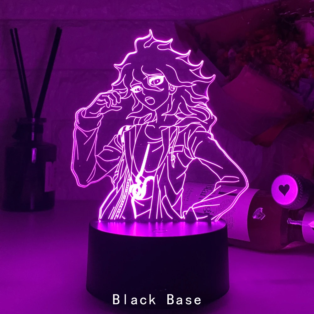 3d Led Lamp Anime Figure Danganronpa Nagito Komaeda for Kids Bedroom Decoration Night Light Birthday Gift Room Decor Desk Lamps childrens night lights Night Lights