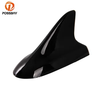 

POSSBAY Universal Car Antenna Black Shark Fin Roof Aerial Decoration for VW Nissan Honda BMW Toyota Car Stickers Antena Tiburon
