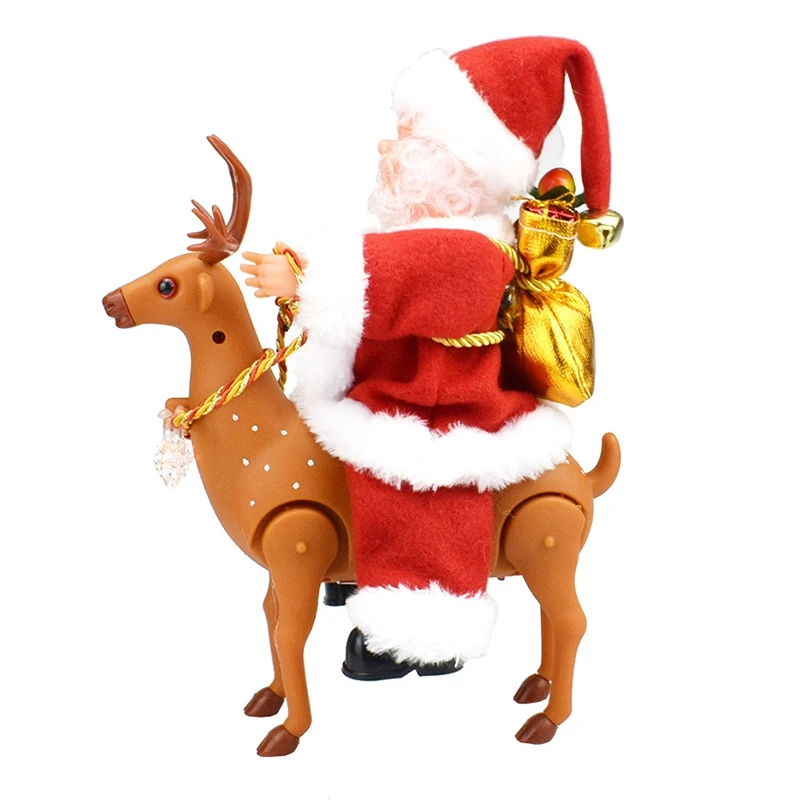 NEW-Christmas Electric Santa Claus Singing Dancing Santa Claus Doll Toy New Year Gift for Children Toy Christmas Decoration