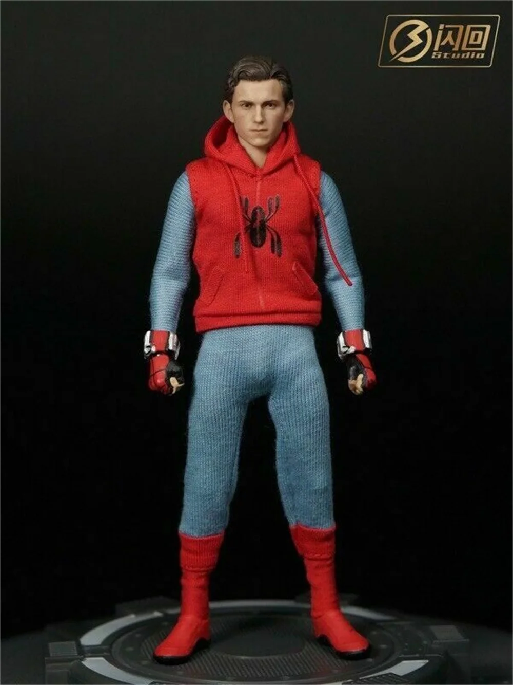 1/12th SHF Spider-Man Tom Holland Head Carved Model Toy F 6" Male Figure Doll