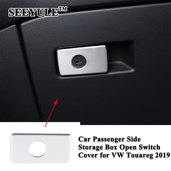 

1pc SEEYULE Car Passenger Side Storage Box Switch Trim Cover Decoration Sticker Car Accessories for VW Volkswagen Touareg 2019