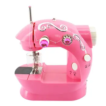 

Mini Household Children Sewing Machine Portable Free-Arm Crafting Mending Machine Clothes Fabrics Electronic Sewing Machine
