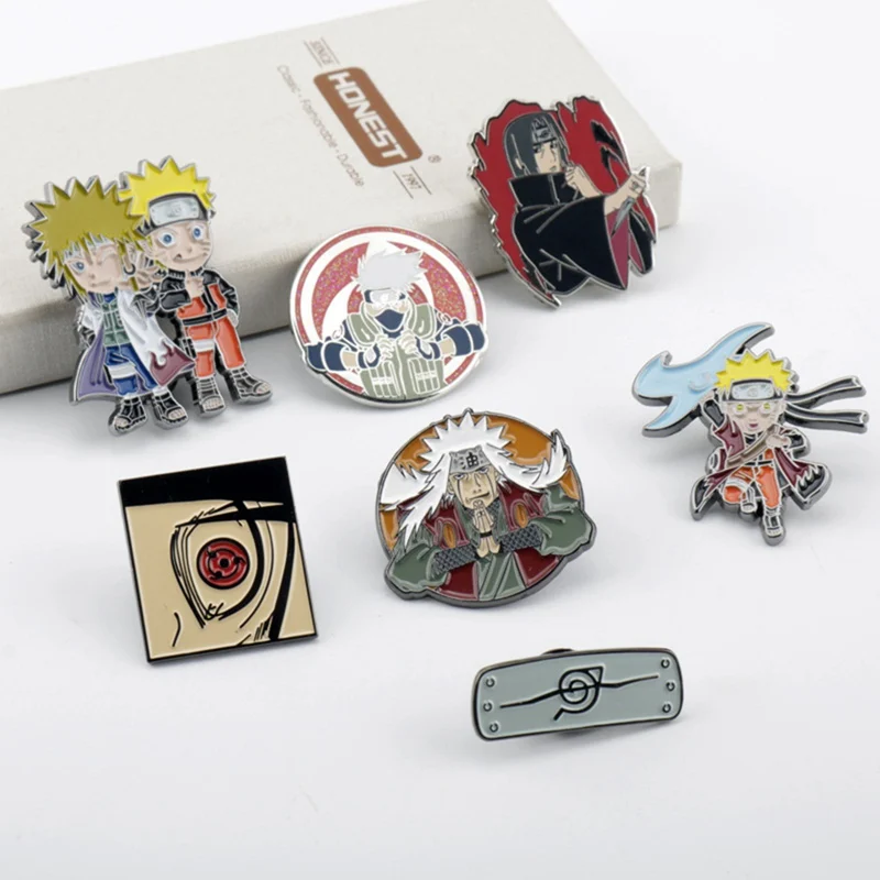 

Cartoon Anime Naruto Shippuuden Character Kakashi Itachi Jiraiya Cosplay Brooch Badge Accessories For Clothing Backpack